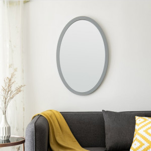 Oglinda Amika, MDF, gri, 60 x 40 x 1,5 cm - Img 4
