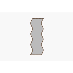 Oglinda de perete Re-Bloom Hanah Home, MDF 100%, 40x120x2.2 cm, alb/nuc - Verificat A · Re-Bloom