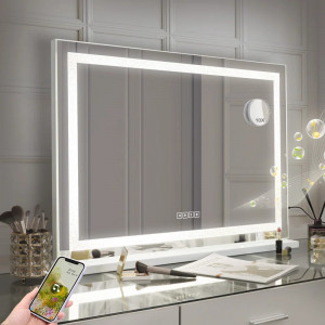 Oglinda pentru baie Assis, LED, metal/sticla, 58 x 80 x 3/13 cm