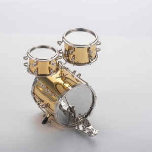 Ornament muzical ALANO, metal, auriu, 22 x 18 x 13 cm