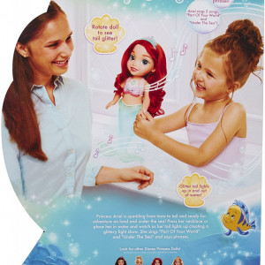 Papusa Ariel Disney ”Canta si straluceste”, 35 cm, multicolora - Img 4
