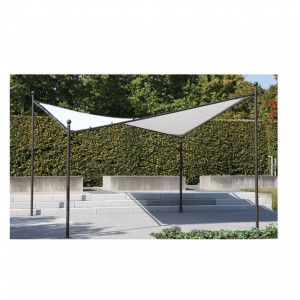 Pavilion Berlino otel/tesatura, gri/alb, 400 x 305 x 400 cm - Img 4