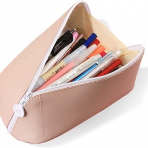 Penar multifunctional TOPSAL, piele, roz 18,6 x 6,5 x 6,5 cm - Img 1