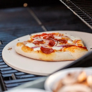 Piatra de pizza rotunda Navaris, 30,5 cm, din cordierite, rezistenta pana la 800°C, Resigilat, Grad A - Img 2