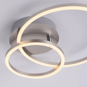 Plafoniera Ivanka, LED, metal/acril, alb, 30 x 7 x 32,5 cm