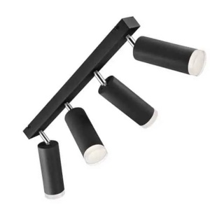 Plafoniera Lamkur Felix, 4xE27, alb-negru