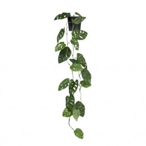 Planta artificiala Monstera, in ghiveci, verde, 115 x 30 x 30 cm - Img 1