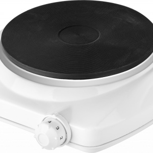 Plita electrica ECG EV 1512, putere 1500 W, 1 ochi 185 mm, culoare alba - RESIGILAT