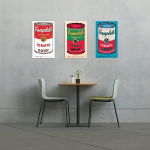 Poster „Campbell's Soup Can”, albastru/rosu, 101 x 61 cm - Img 2