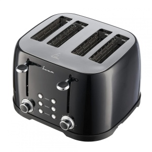 Prajitor de paine Fram FTP-800BK, Putere 1600W, Capacitate 4 felii, 6 nivele de rumenire, Negru - Img 2