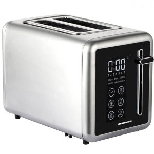 Prajitor de paine Heinner HTP-DD900BKSS, 900W, Panou digital cu control touch, Capacitate 2 felii, 7 niveluri de rumenire, Inox - Img 2