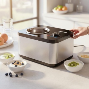 Produs Resigilat Aparat de făcut înghețată HEINNER SweetFreeze HICM-DW154SSBK - Img 5