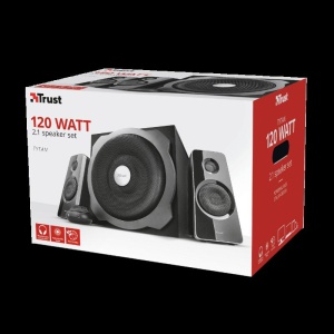 Produs Resigilat Boxe Trust Tytan 2.1, lungime cablu audio 175 cm, intrare audio 3.5 mm, frecventa raspuns 20 Hz, 20.000 Hz, putere maxiam RMS 120 W, impendanta 4 Ohm, negru - Img 6