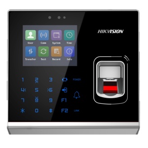 Produs Resigilat Cititor control access standalone cu cititor de amprenta Hikvision Pro Series DS-K1T201AMF, capacitate amprente: 5000, capacitate carduri Mifare: 100000, capacitate evenimente: 300000