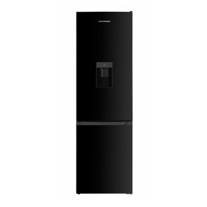Produs Resigilat Combina frigorifica Heinner HC-HM260BKWDE++, clasa energetica: E, dozator de apa, capacitate totala: 260L, capacitate frigider: 189L, capacitate congelator: 71L, control electronic cu termostat ajustabil, lumina LED, 3 rafturi sticla frig