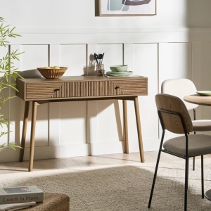 Produs Resigilat Masa consola Re-Bloom Ronge, MDF/pin/fier, 120x45x80 cm, 20 kg, natur - Verificat A - Img 4