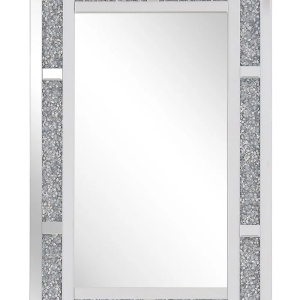 Produs Resigilat Oglinda de perete Re-Bloom Avrille, MDF/sticla acrilica, 60x90x2 cm, dreptunghiulara, orizontal/vertical, argintiu - Verificat A