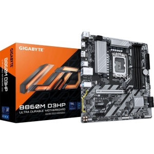 Produs Resigilat Placa de Baza GIGABYTE B860M D3HP LGA1851, 4x DDR5, 1x HDMI 1x DP, 1x PCIE x16 2x PCIE x1, 2x M.2, 4x SATA 6GB/s, mATX