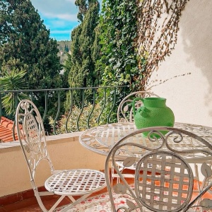Produs Resigilat Set 2 scaune gradina pliabile Re-Bloom Bivio, metal, 43x52x93 cm, 120 kg, alb-galui - Verificat A - Img 2