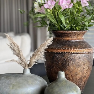 Produs Resigilat Vaza decorativa Re-Bloom Puchong, ceramica, 32x32x40 cm, cupru - Verificat A - Img 4