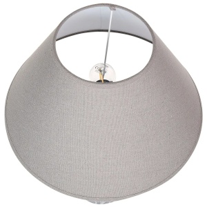 Produs Resigilat Veioza Re-Bloom Agefet, ceramica/textil, 35x35x49 cm, E27 max 45W, 230V, cablu 130 cm, bec neinclus, gri/bej - Verificat A - Img 4