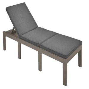 Progarden Haiti sezlong gradina/terasa, spatar reglabil, protectie UV, 195x65x78cm, Maro taupe - Verificat A · Re-Bloom