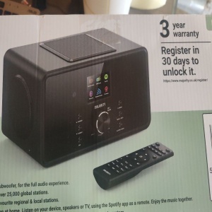 Radio internet global Bluetooth DAB+, Majority, 2.1, cu subwoofer integrat, 100 W, Radio FM, Spotify Connect, telecomanda, negru, Resigilat, Grad A - Img 5