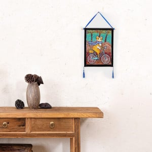 Rama pentru picturi JISHSHAY, lemn/PVC, negru/albastru, 40 x 30 cm - Img 3