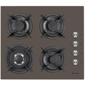 RESIGILAT – PLITA INCORPORABILA FRAM FBH-V4IWF-GMK, Gaz, 4 Arzatoare, Latime 60cm, WOK, Gratar fonta, Aprindere electrica, Dispozitiv de siguranta, Sticla cafeniu