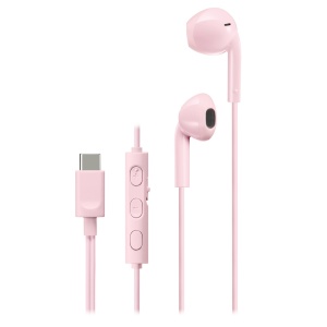 RESIGILAT - Casti JVC HA-FR17UC-P-U, Cu Fir, In-Ear, Microfon, USB-C, roz