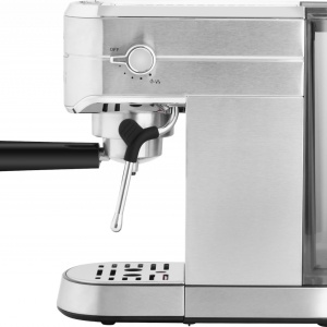 RESIGILAT - Espressor manual ECG ESP 20501, 1450 W,1.25 L, 20 bar, capsule Nespresso, PAD-uri, dispozitiv spumare, otel inoxidabil - Img 4