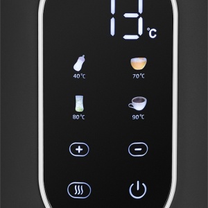 RESIGILAT - Fierbator electric ECG RK 1799 Smart Black, 1.7 litri, 2200 W, pereti dubli, panou tactil, functii presetate, negru - Img 3