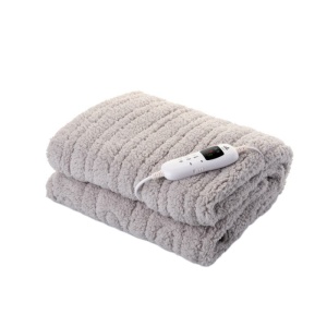 RESIGILAT - Patura cu incalzire electrica ETA Shaggy 4325, 130X160 cm, 120 W, 9 niveluri de temperatura, gri