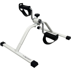 RESIGILAT Pedalier Techfit Simplu – mini bicicleta recuperare cu franare ajustabila, compacta si usoara (55x40x25 cm, 2.08 kg net), pentru antrenament brat/picior, ideal pentru sedentarism, varstnici si femei insarcinate