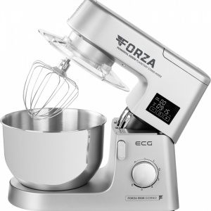 RESIGILAT - Robot de bucatarie ECG FORZA 5500 Giorno Argento, 1500 W, 6,5 litri, LCD, sistem de amestecare planetar - Img 2