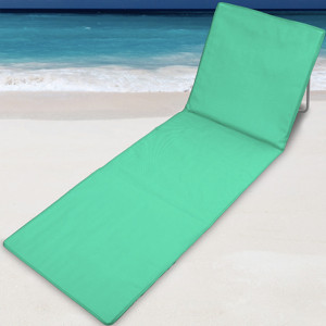 Salteluta pentru plaja cu suport Karll, poliester, albastru/verde/rosu, 158 x 53,5cm - Img 6