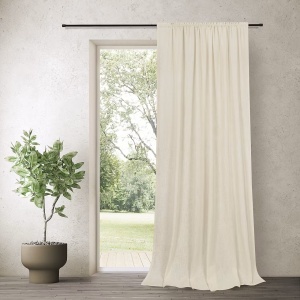 Saole draperie opaca 140x270 cm, bumbac/in, lavabila 30°C, crem - Verificat A · Re-Bloom - Img 2