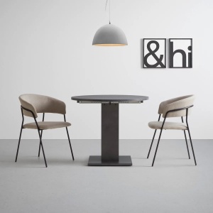 Scaun Alice bej, 53/80/59 cm - Img 6