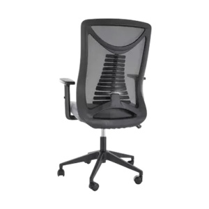 Scaun birou egonomic SL Q330R, mesh, respirabil, cotiere reglabile, mecanism inclinare, 110 kg, negru - Img 2