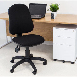 Scaun de birou ergonomic, negru, 110 x 65 cm - Img 5