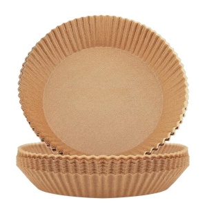 Set 100 hartii de copt pentru friteuza cu aer Kateluo, maro, 20 x 4,5 x 16 cm