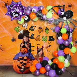 Set 125 decoratiuni Halloween heekpek, multicolor, latex/PVC - Img 1