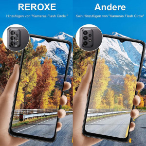 Set 2 folii de protectie pentru ecran si 2 pentru camera compatibile cu Samsung Galaxy S23 Plus 5G Reroxe, sticla, transparent, 6,6 inchi - Img 3