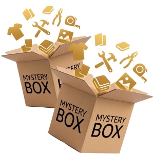 Set 2 Mystery Box România - Pachet de 2 Cutii Misterioase cu Surprize Utile (Textile, Unelte, Decorațiuni)