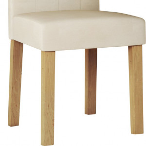 Set 2 scaune de masă tapițate Farren, bej, 99,5cm H x 49cm W x 43cm D - Img 4