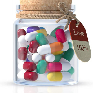 Set borcan cu 25 capsule pentru mesaje Amycute, sticla/plastic/hartie, multicolor, 9 x 3 x 10 cm