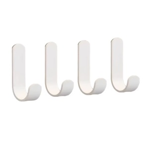 Set de 10 carlige adezive pentru baie/bucatarie Dongda, otel inoxidabil, alb, 7,5 x 2 x 3 cm - Img 6