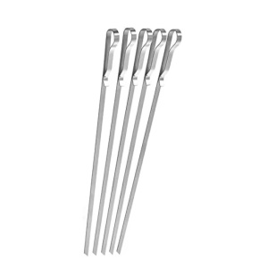 Set de 10 frigarui pentru gratar Mountain Grillers, otel inoxidabil, argintiu, 43 cm - Img 8