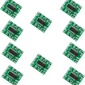 Set de 10 module pentru amplificatorul audio PAM8403 10Gtek, clasa D, 21,7 x 18,2 mm, 2 x 3 W