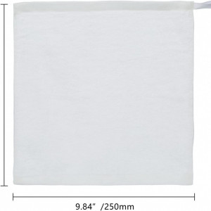 Set de 10 prosoape bebelusi MINIMOTO, textil, alb, 25 x 25 cm - Img 2